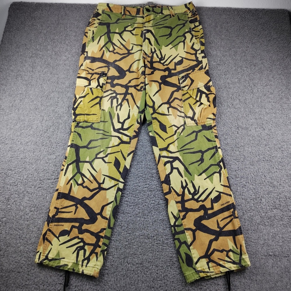 VTG 90s Predator Camo Cargo Pants Mens 33x31 Hunting Cotton Made in USA